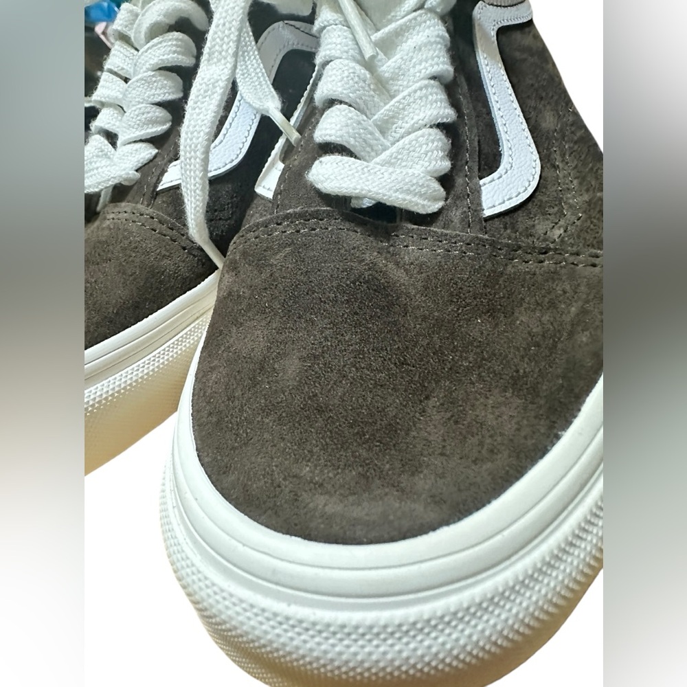 NIB RARE Vans Old Skool Brown Pig Suede Sneakers Shoes UNISEX Men 8 Women 9.5 - Picture 7 of 16